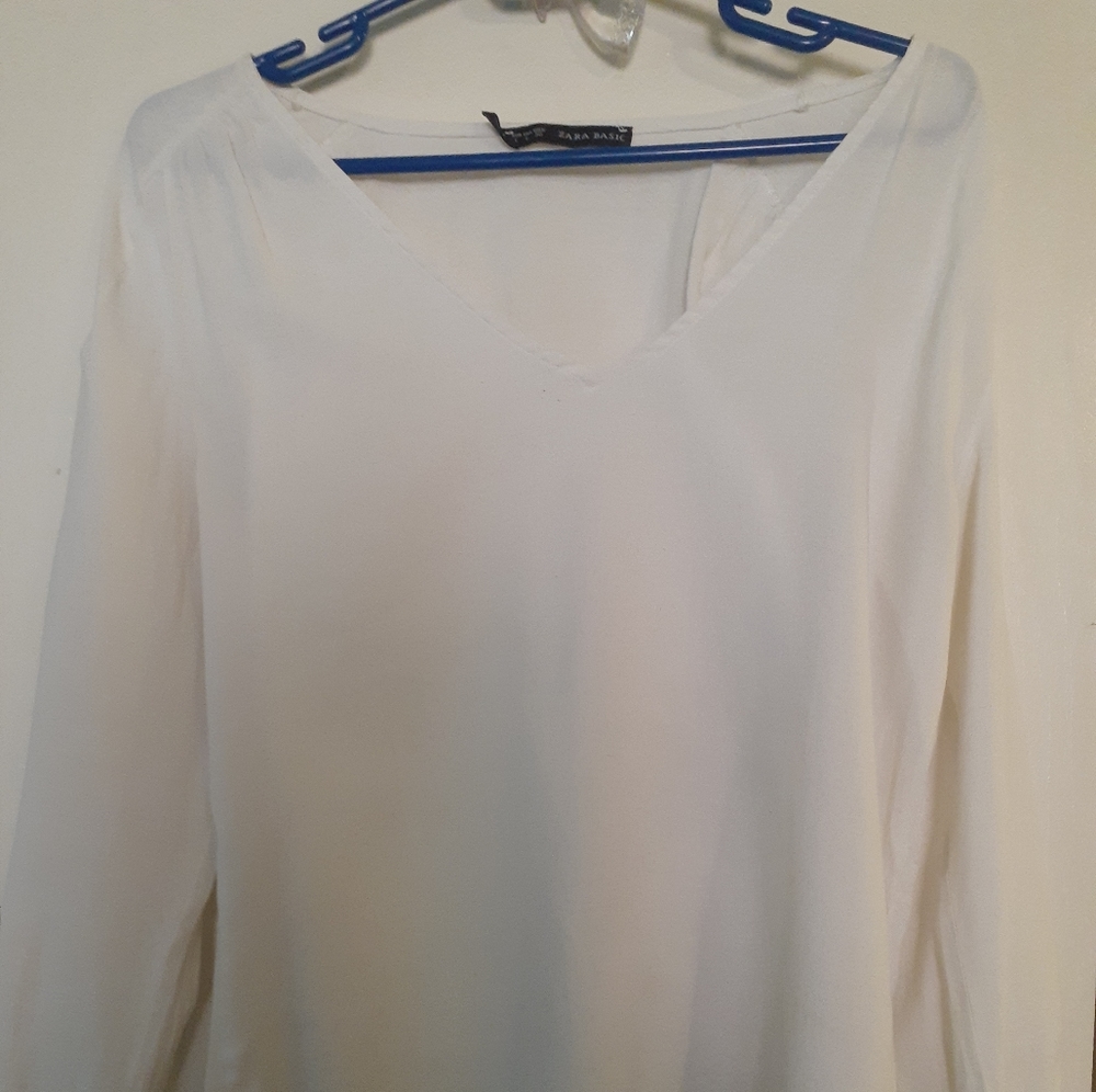 Zara Basic White Blouse